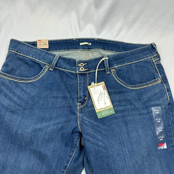 NWT Levi’s 542 Jeans Relaxed Fit Dark Wash Stretch Plus Size 20W Women - Picture 2 of 9